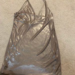 Metallic Mini Dress by Express